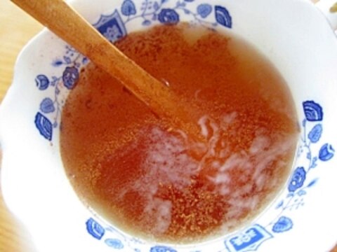 シークワーサー汁シナモンパウダー紅茶